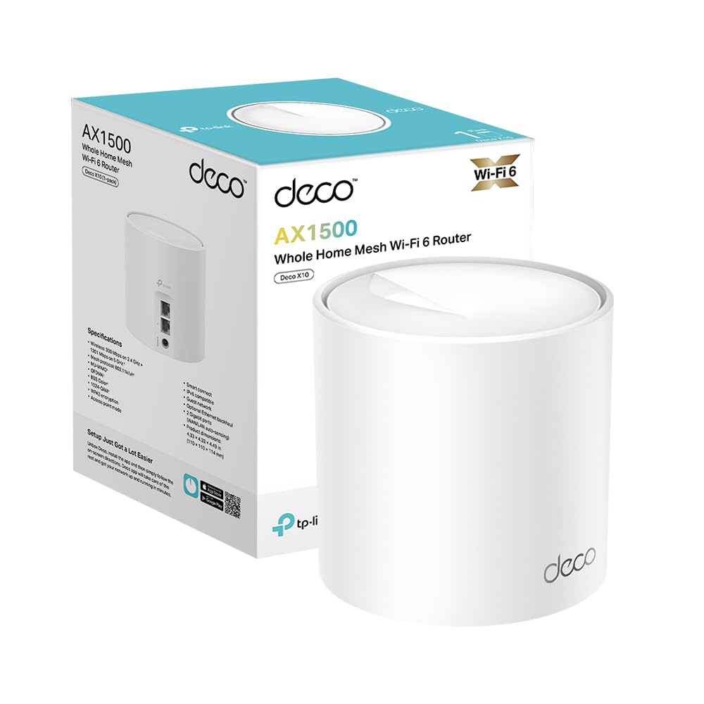 TP-Link Deco X10 AX1500 نظام واي فاي Mesh (قطعة واحدة)