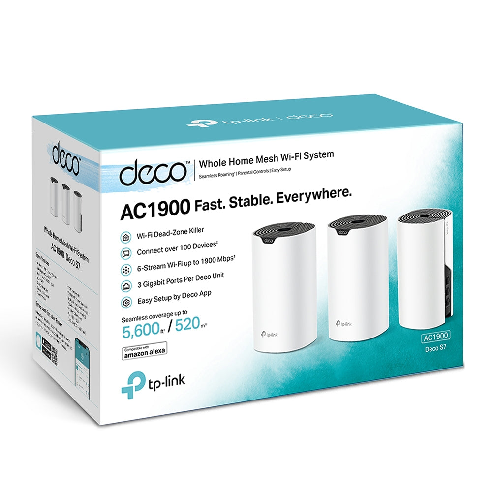 TP-Link Deco S7 AC1900 نظام واي فاي Mesh (3 قطع)