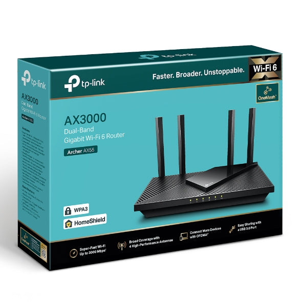TP-Link Archer AX55 راوتر واي فاي AX3000