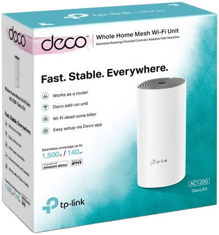 TP-Link Deco E4 AC1200 نظام واي فاي Mesh (قطعة واحدة)